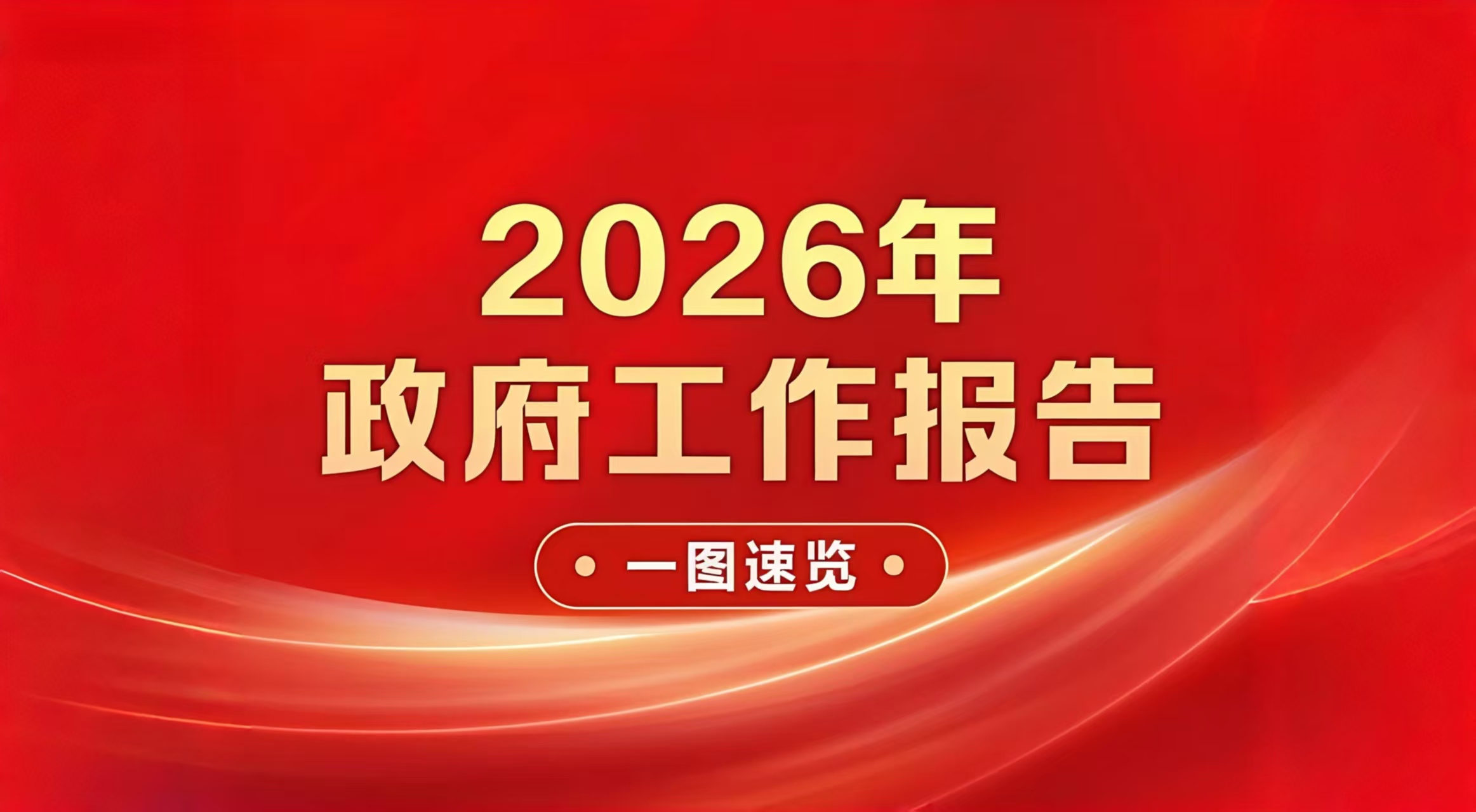 2026年政府工作报告，一图速览！
